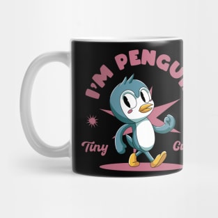 Cheerful Penguin Christmas Mug